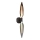 Zidna lampa NORDIC 2xG9/5W/230V crni hrom/medena