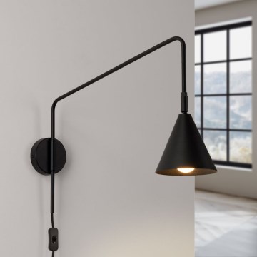 Zidna lampa NOX 1xE14/10W/230V crna