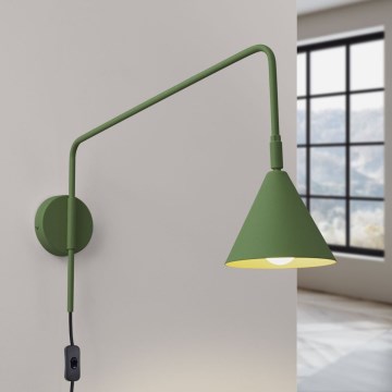 Zidna lampa NOX 1xE14/10W/230V, zelena