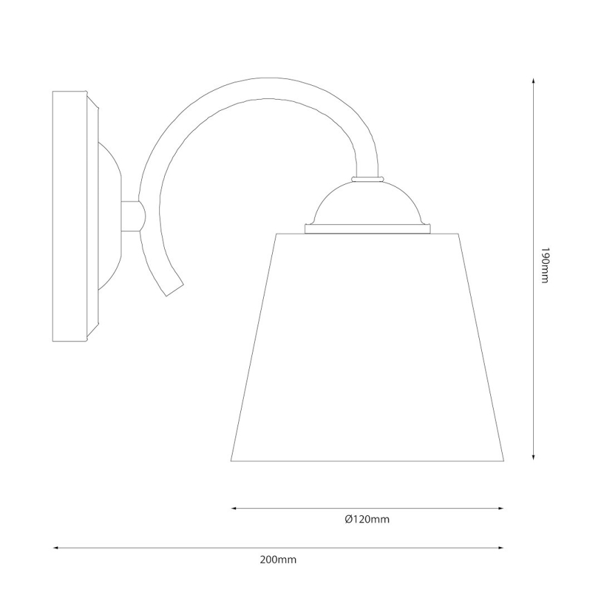 Zidna lampa PAFOS 1xE27/15W/230V sjajni hrom