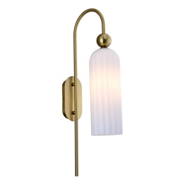 Zidna lampa PIEGA 1xE14/40W/230V mesing/bela