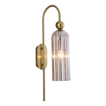 Zidna lampa PIEGA 1xE14/40W/230V mesing/dimljeno bež