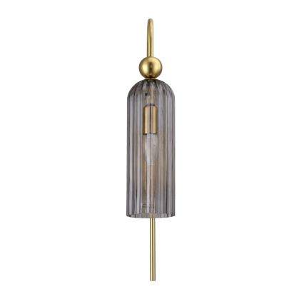 Zidna lampa PIEGA 1xE14/40W/230V mesing/zadimljena crna