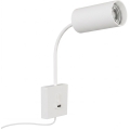 Zidna lampa PUNTO sa USB 1xGU10/9W/230V, bela