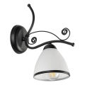 Zidna lampa RETRO 1xE27/60W/230V crna/bela
