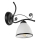Zidna lampa RETRO 1xE27/60W/230V crna/bela