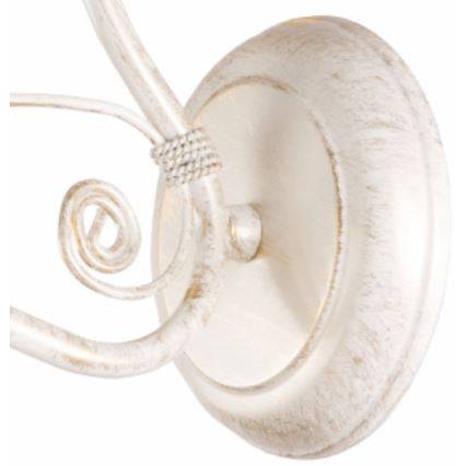 Zidna lampa RETRO II 1xE27/60W/230V bela patina