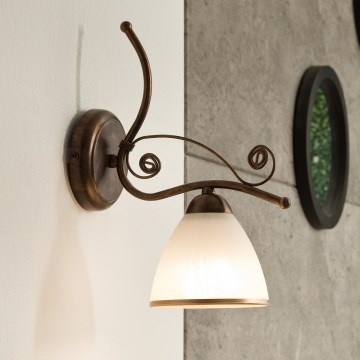Zidna lampa RETRO II 1xE27/60W/230V bronza patina