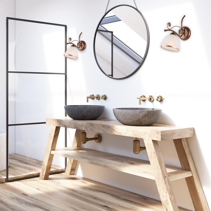 Zidna lampa RETRO II 1xE27/60W/230V bronza patina