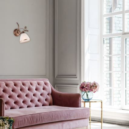 Zidna lampa RETRO II 1xE27/60W/230V bronza patina