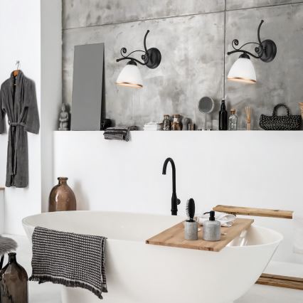 Zidna lampa RETRO II 1xE27/60W/230V crna mat