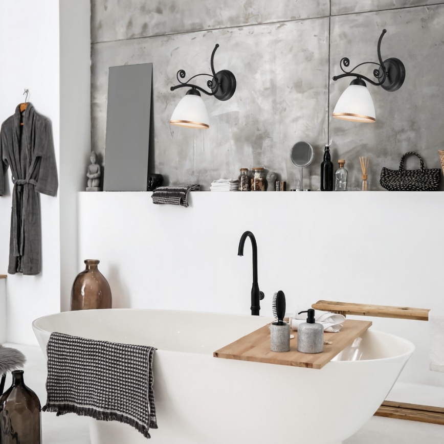 Zidna lampa RETRO II 1xE27/60W/230V crna mat