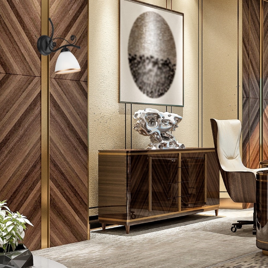 Zidna lampa RETRO II 1xE27/60W/230V crna mat