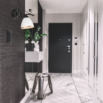 Zidna lampa RETRO II 1xE27/60W/230V crna mat