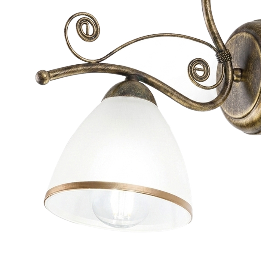 Zidna lampa RETRO II 1xE27/60W/230V, zlatna patina