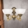 Zidna lampa ROCCA 2xE27/60W/230V bronza/bela