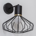 Zidna lampa SOLANO 1xE27/15W/230V crna/zlatna
