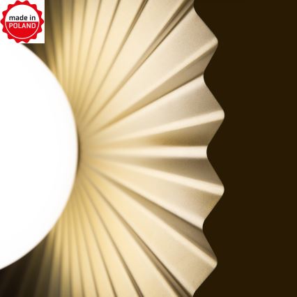 Zidna lampa SUNPLISS 1xG9/10W/230V prečnik 35 cm zlatna/krem