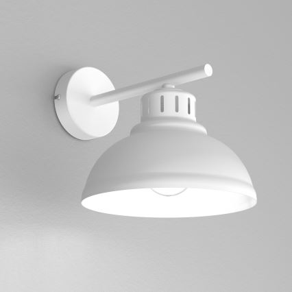 Zidna lampa SVEN 1xE27/15W/230V bela