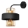 Zidna lampa VOLTA 1xE27/15W/230V 34 cm crna/ružičasto zlato