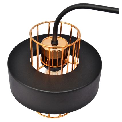 Zidna lampa VOLTA 1xE27/15W/230V 34 cm crna/ružičasto zlato