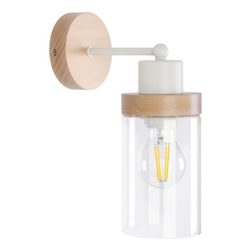 Zidna lampa WOODNEST 1xE27/15W/230V borovica/krem