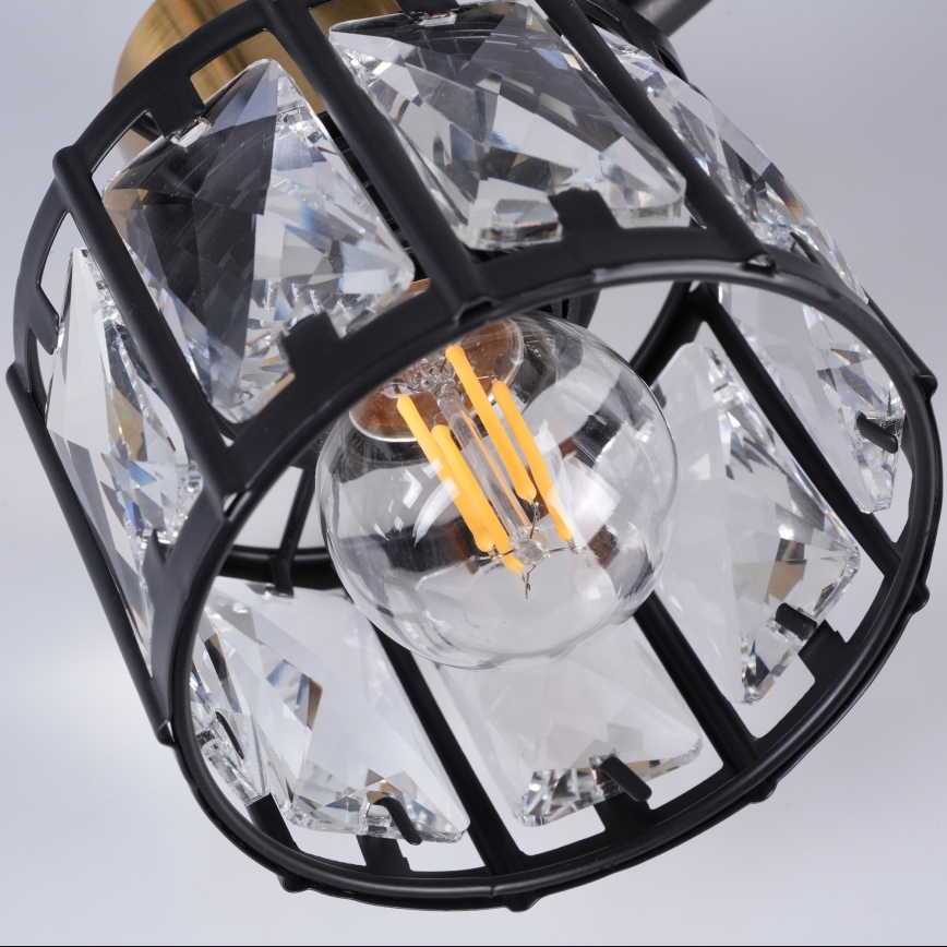 Zidna lampa ZAHARA 1xE27/10W/230V crna