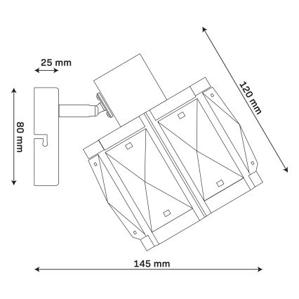 Zidna lampa ZAHARA 1xE27/10W/230V crna