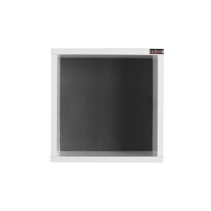 Zidna polica 33x33 cm bela