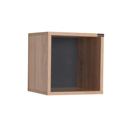 Zidna polica 33x33 cm braon