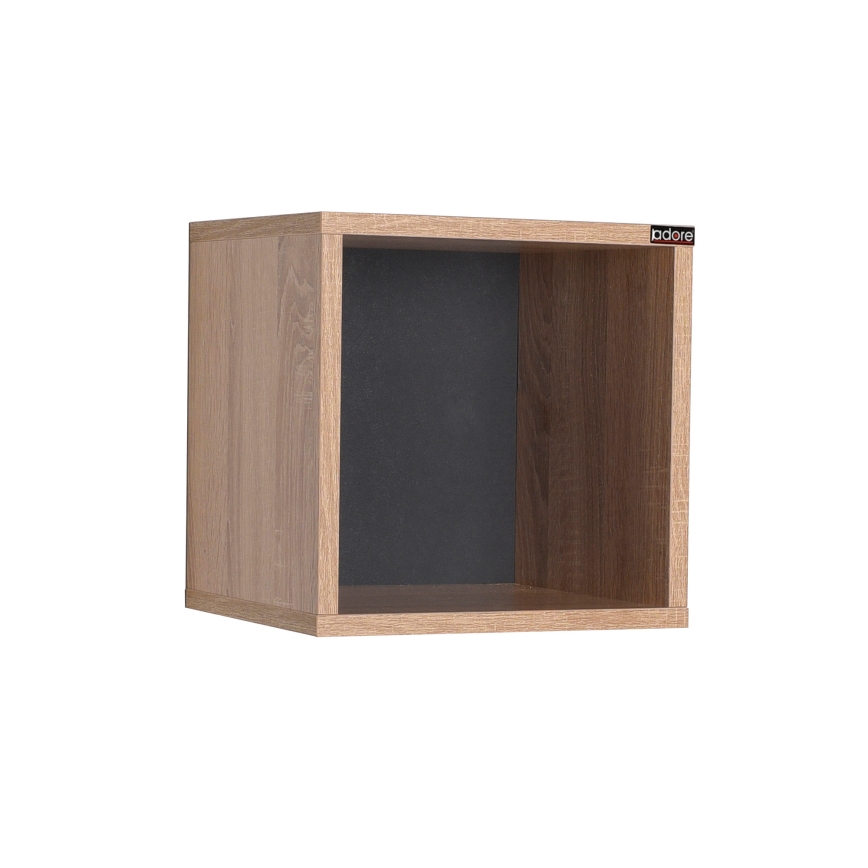 Zidna polica 33x33 cm braon