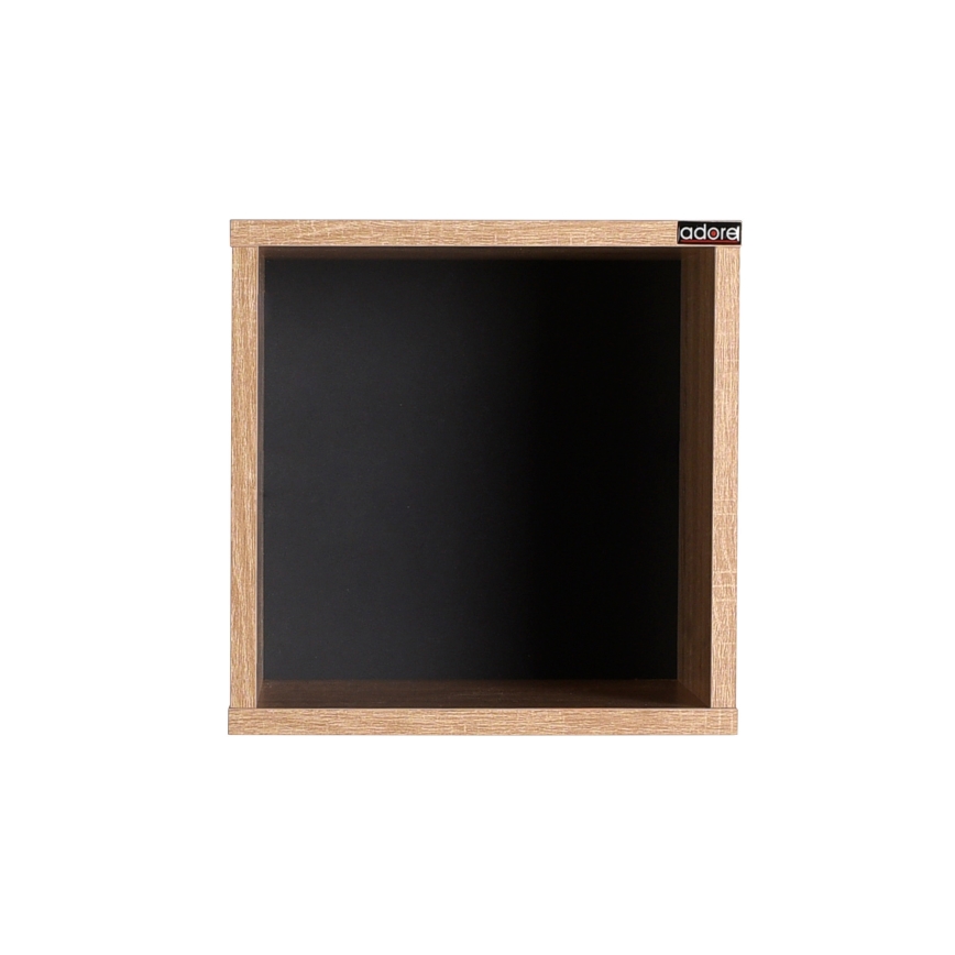 Zidna polica 33x33 cm braon