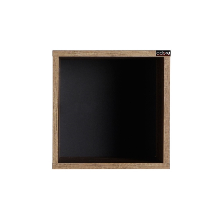 Zidna polica 33x33 cm, braon