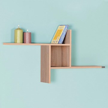 Zidna polica 50x100 cm braon