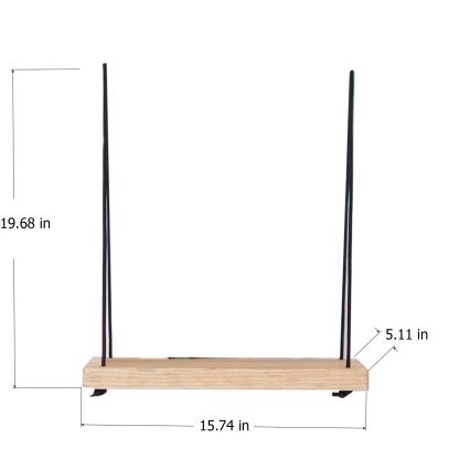 Zidna polica 50x40 cm od smreke
