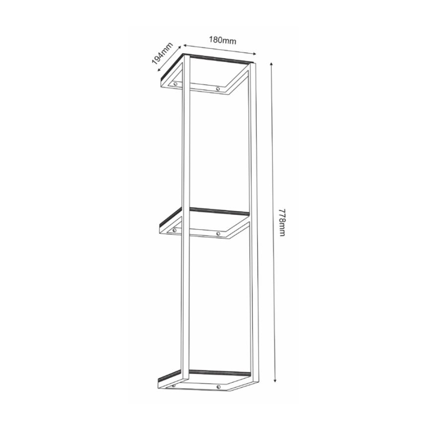 Zidna polica 77,5x18 cm