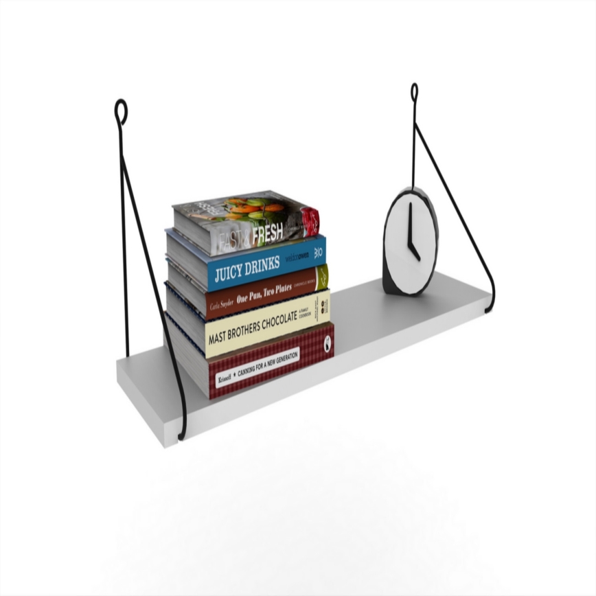 Zidna polica ARMONI 20x72 cm bela