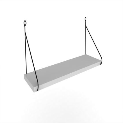 Zidna polica ARMONI 20x72 cm bela