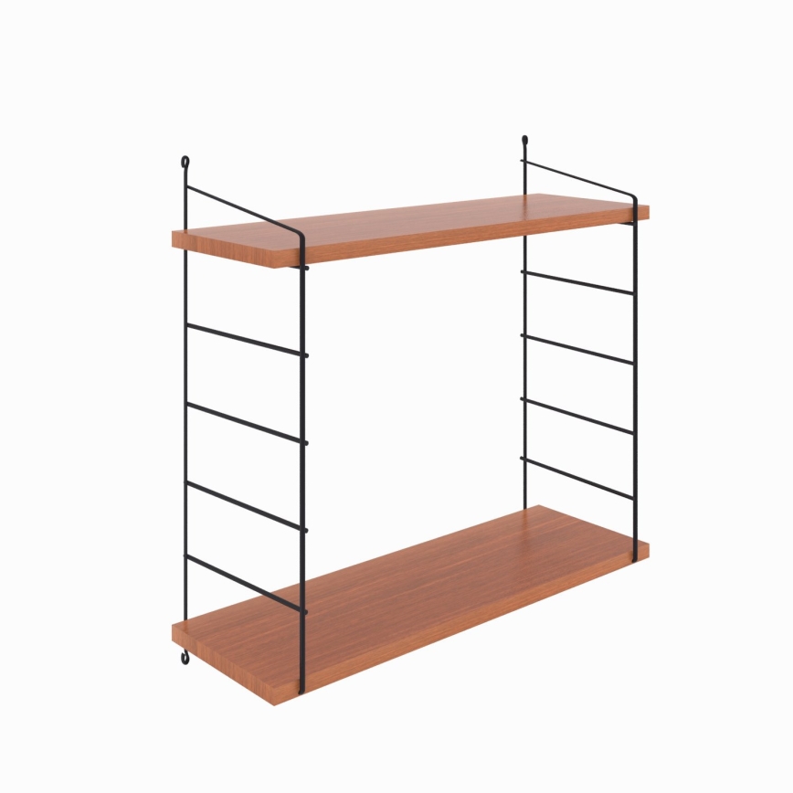 Zidna polica ARMONI 58x72 cm braon/crna