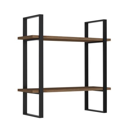 Zidna polica BUBA 70x70 cm braon/antracit
