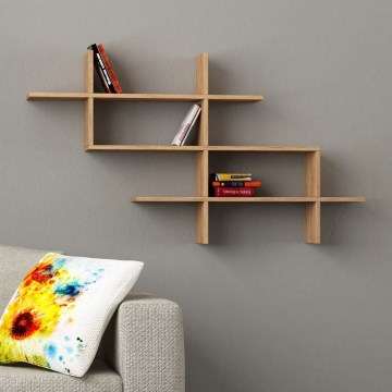 Zidna polica HALIC 82x150 cm hrast