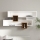 Zidna polica KAREN 120x72,2 cm bela/orah