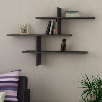 Zidna polica LEO 80,5x123 cm antracit