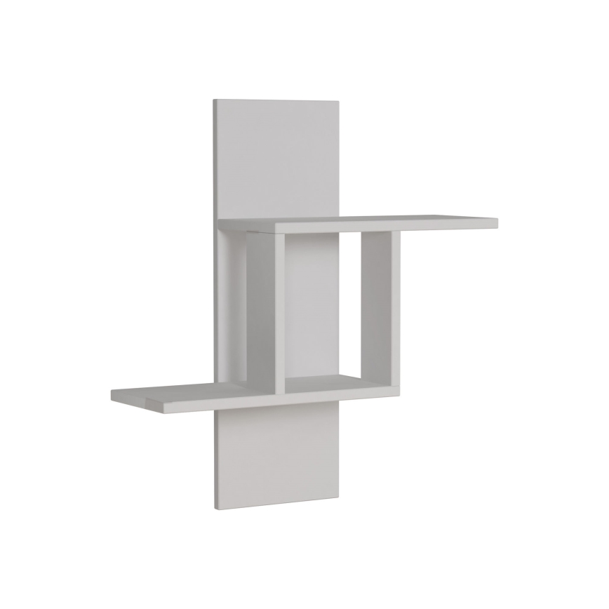 Zidna polica MILL 70x64 cm bela