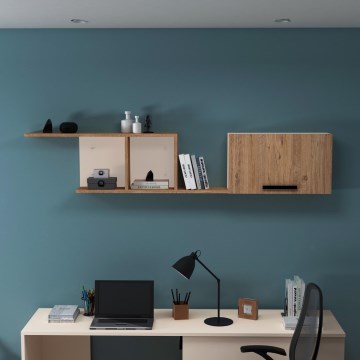 Zidna polica NEWRA 35x150 cm borovina Atlantic