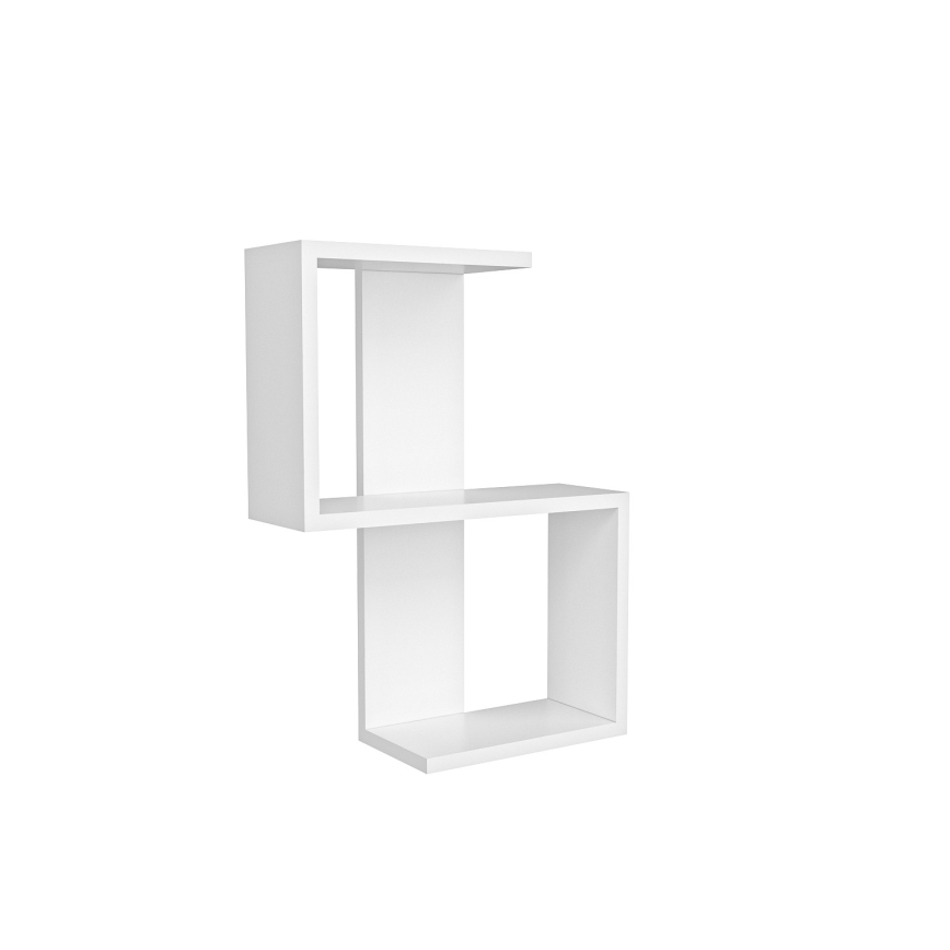 Zidna polica OCTA 60x45 cm bela