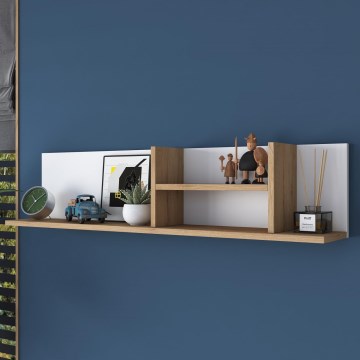 Zidna polica RANI 120x25 cm bež/bela