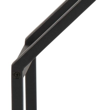 Zidna polica SARON 77x77 cm hrast/crna