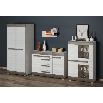 Zidna polica SARPA 23x92 cm bela