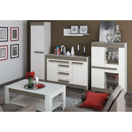 Zidna polica SARPA 23x92 cm bela